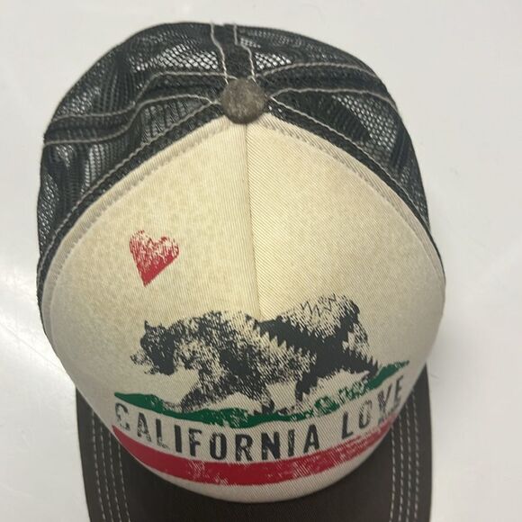 Billabong California Love Baseball Adjustable Hat Grey Nature Bear - Picture 4 of 11